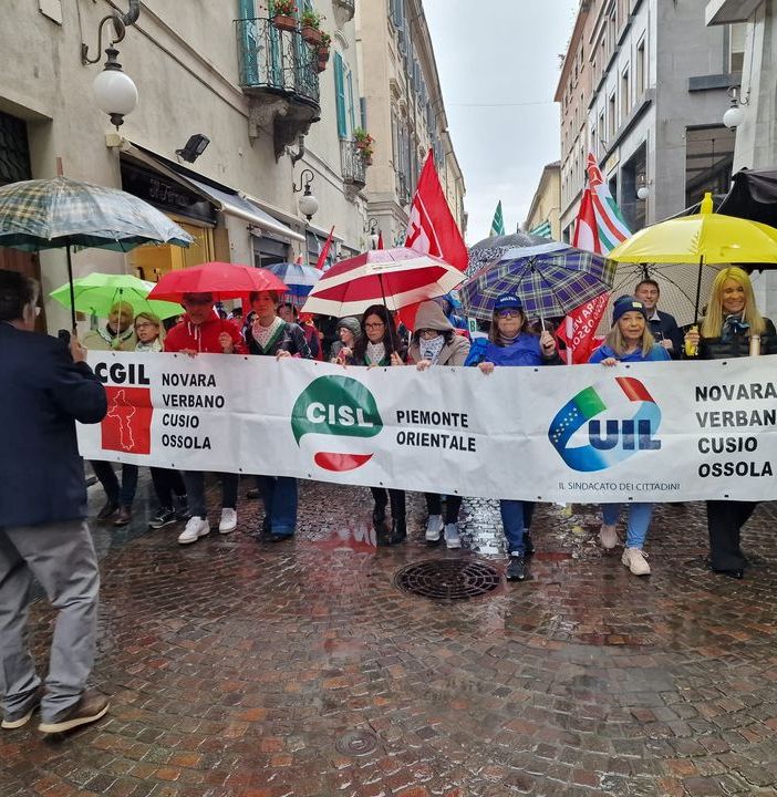 Il grazie della Cgil di Novara e Vco a chi è sceso in piazza il 1 Maggio