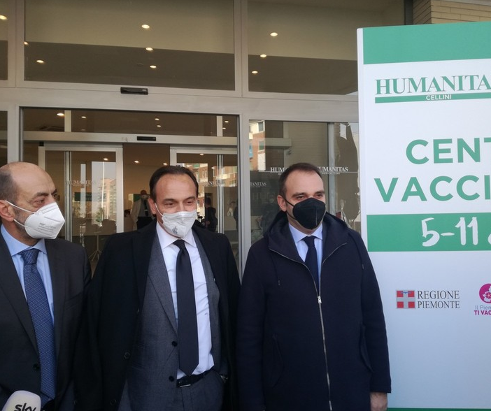 Cirio: &quot;Già vaccinati in tutta la Regione un terzo dei bambini della fascia 5-11 anni&quot;