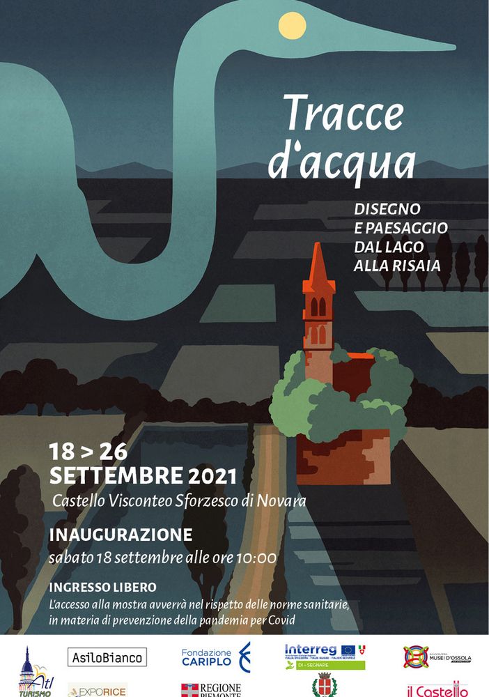 Domani al Castello di Novara apre la mostra 'Tracce d’acqua. Disegno e paesaggio dal lago alla risaia'