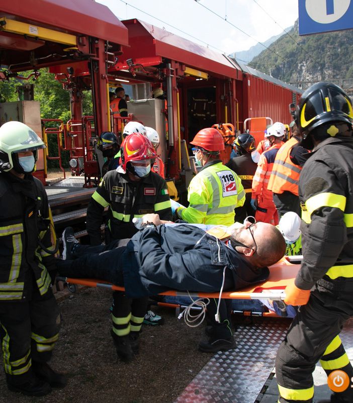 Maxi esercitazione nel tunnel del Sempione FOTO E VIDEO