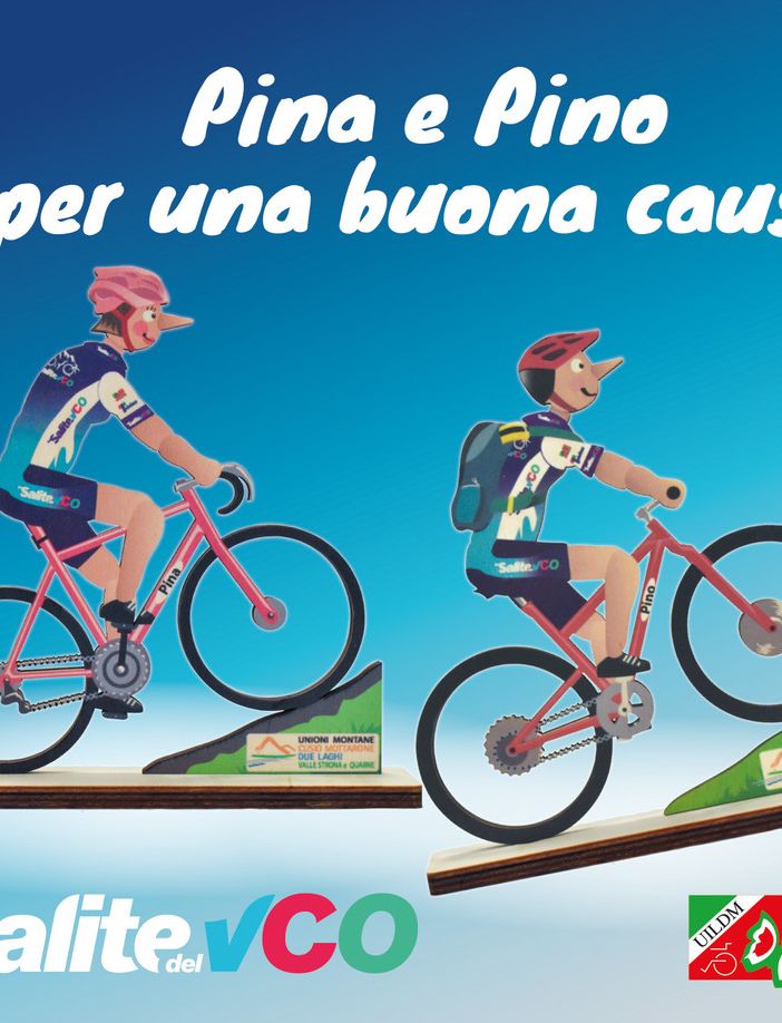 Presentate Pino e Pina, le mascotte de 'Le salite del Vco'