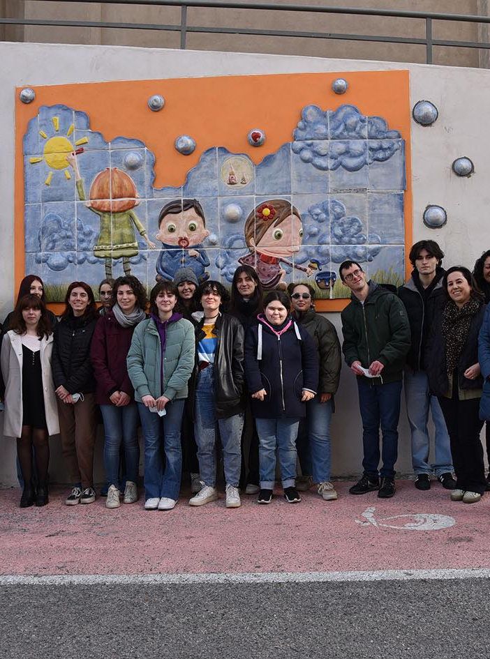 Inaugurato il murales della rampa di accesso al Padiglione D dell'ospedale di Novara