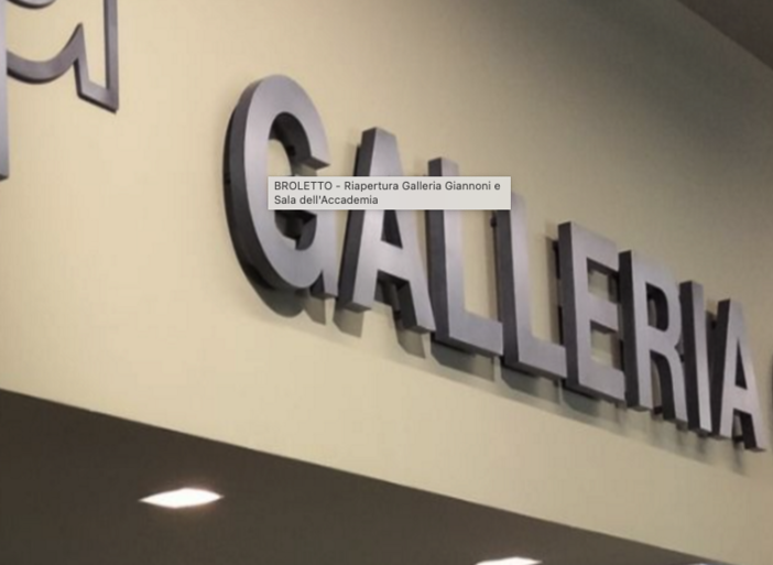 Riapertura della Galleria Giannoni e Sala dell'Accademia a Broletto
