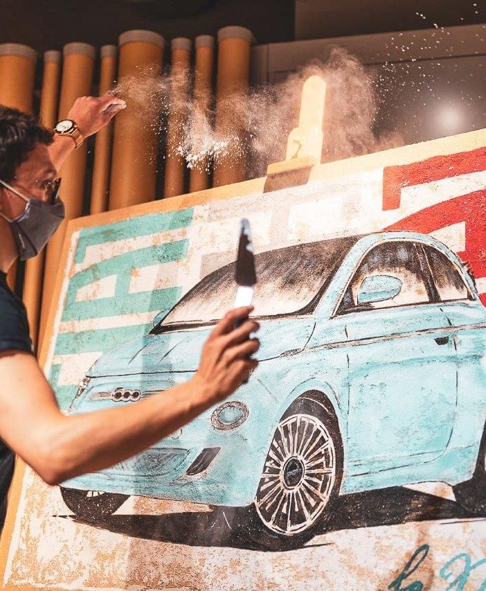 Stefano Berardino trasforma ricordi e passioni a 4 ruote in opere d’arte