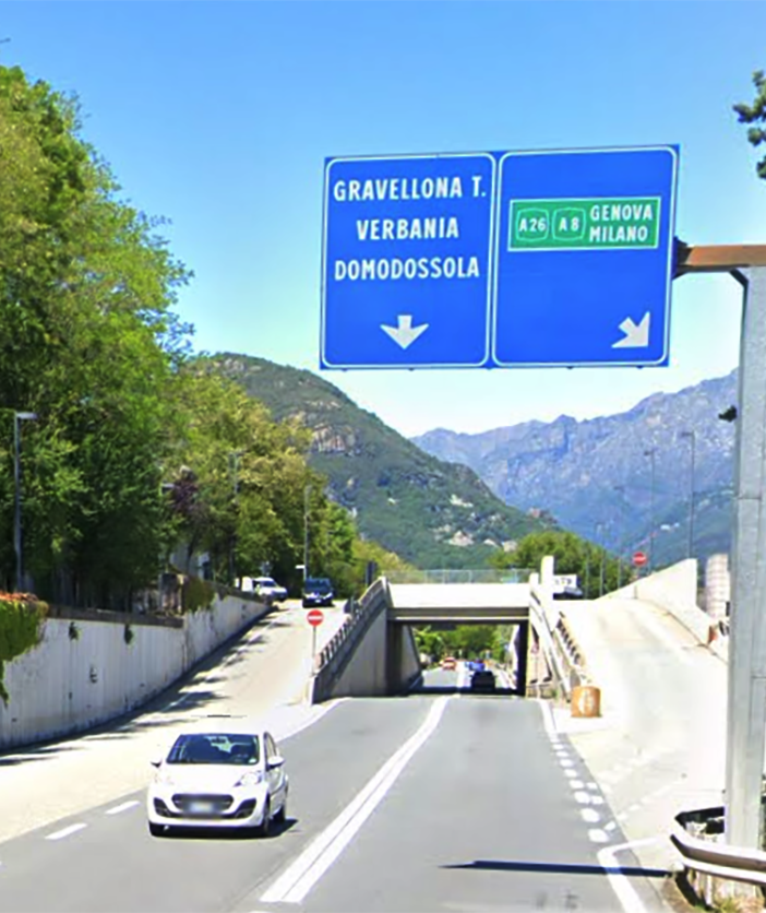 Autostrada A26, chiusura notturna tra Arona e Baveno