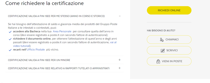 Poste italiane: anche in provincia di Novara online i dati 2021 per richiedere l’Isee