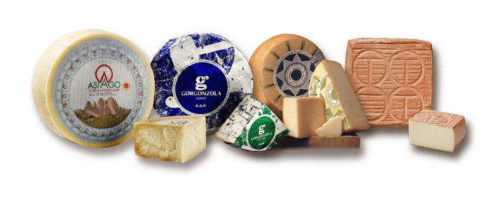 La tournée spagnola di asiago, gorgonzola, pecorino sardo e taleggio, quattro grandi formaggi italiani dop La tournée spagnola di asiago, gorgonzola, pecorino sardo e taleggio, quattro grandi formaggi italiani dop
