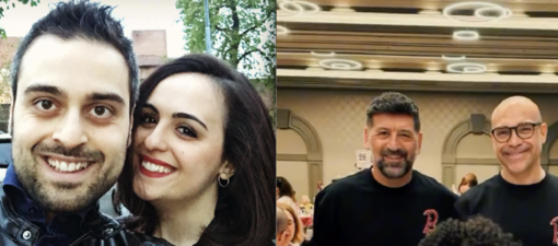 A sinistra Valerio Amodio Giurni e Silvia Moramarco, a destra Mario Paglino e Gianni Grossi