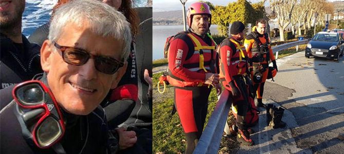 Svolta nelle ricerche, individuato dalle telecamere il corpo di Guido Ottobrelli