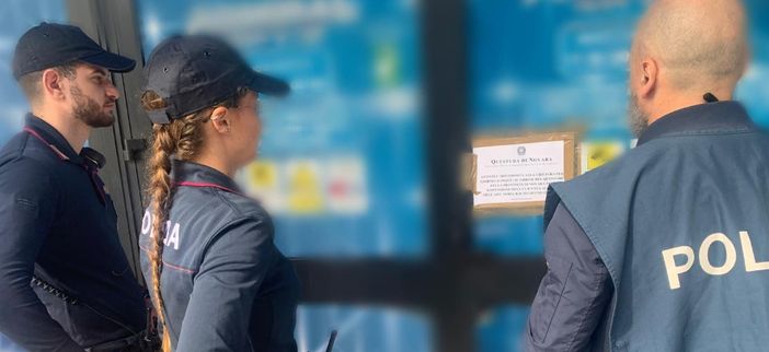 Novara, intervento della polizia in una sala slot: attività sospesa per cinque giorni