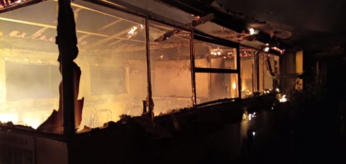 Incendio al “Circolo della pesca” a Caltignaga Incendio al “Circolo della pesca” a Caltignaga