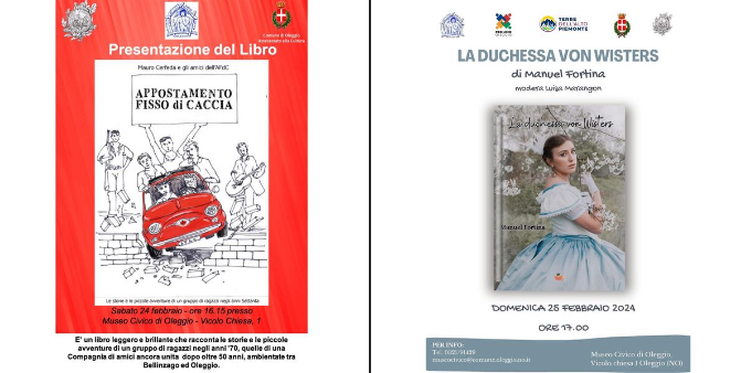 Presentazione di due libri a Oleggio