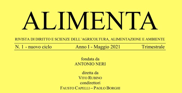 All’Upo nasce ‘Alimenta’ la rivista dedicata al settore Agro – Alimentare e all’ambiente