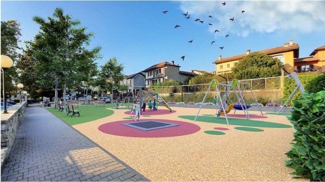 Rinnovato il  parco di giochi di Miasino per i bambini
