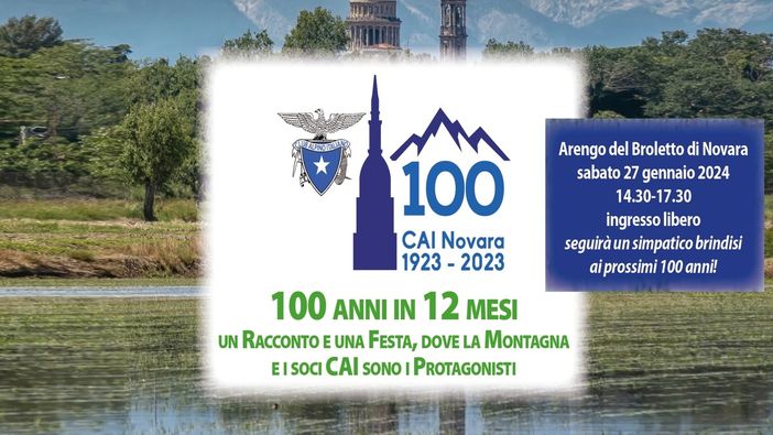 Il Cai Novara celebra il suo centenario al salone Arengo