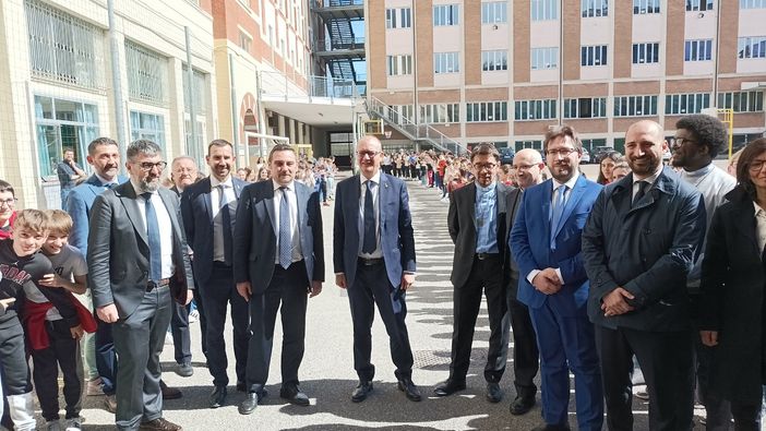 Il ministro Valditara in visita Novara Il ministro Valditara in visita Novara