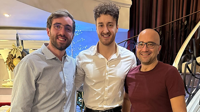 Da sinistra: Aaron Madden, Fabio Testori e Davide Ferraris