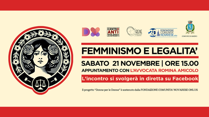 Sabato 21 Si parlerà in di ‘Femminismo e legalità’,diretta facebook con l’avvocata Romina Amicolo