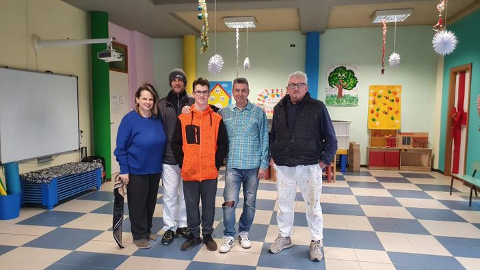 Riqualificazione degli edifici scolastici a Varallo Pombia, in corso lavori di ammodernamento e ritinteggiatura