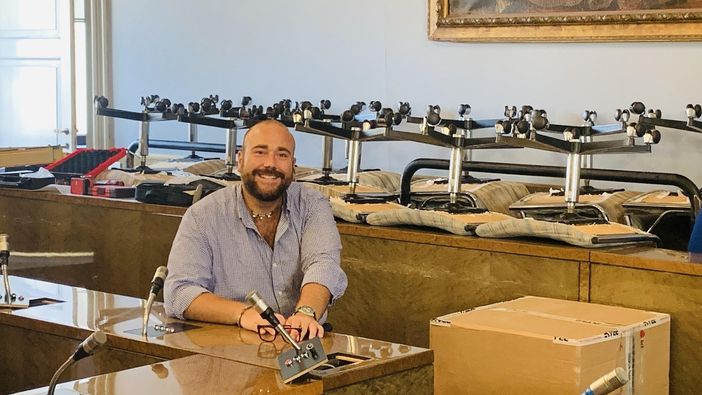 Nella foto il Presidente del Consiglio Comunale Edoardo Brustia