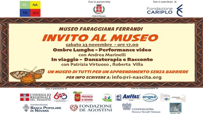 Eventi al Museo Faraggiana Ferrandi: "Ombre lunghe" e "in viaggio" Eventi al Museo Faraggiana Ferrandi: "Ombre lunghe" e "in viaggio"