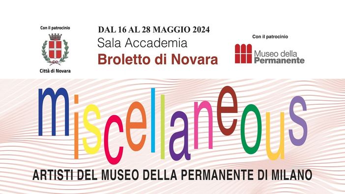 La mostra "Miscellaneous" al Broletto di Novara La mostra "Miscellaneous" al Broletto di Novara