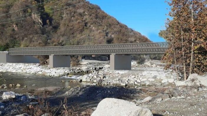 Anas ha varato il ponte provvisorio di Romagnano Sesia Anas ha varato il ponte provvisorio di Romagnano Sesia