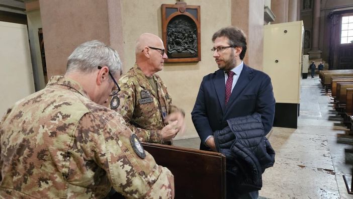 Rilievi con drone su cupola e campanile della Basilica di San Gaudenzio