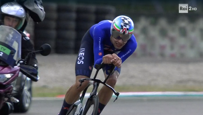 Filippo Ganna conquista per la terza volta il titolo italiano a cronometro Filippo Ganna conquista per la terza volta il titolo italiano a cronometro
