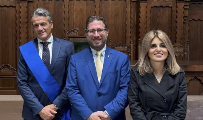 Nella foto da sinistra: Marco Caccia, Andrea Crivelli e Barbara Pace Nella foto da sinistra: Marco Caccia, Andrea Crivelli e Barbara Pace