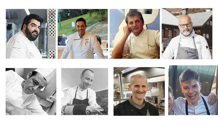 Ecco il menù della cena di Domosofia Gourmet. Ad aprire la serata gli scampi alla pizzaiola di Antonino Cannavacciuolo
