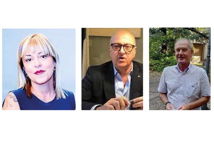 Nella foto da sinistra: Marina Chiarelli,  Gianluca Godio e Michele Ragno