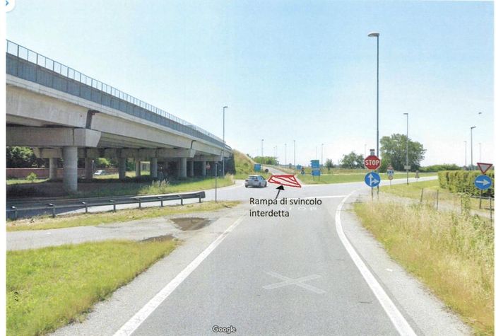 Modifica all'accesso della tangenziale da Cameri