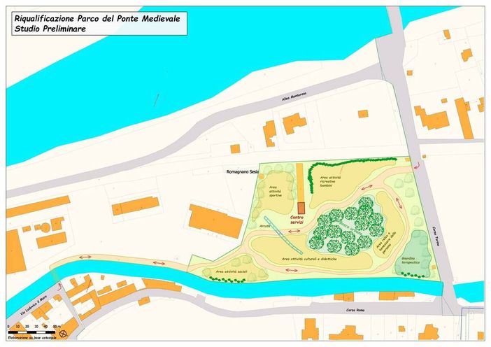 Romagnano Sesia, al via la riqualificazione del Parco del Ponte Medioevale