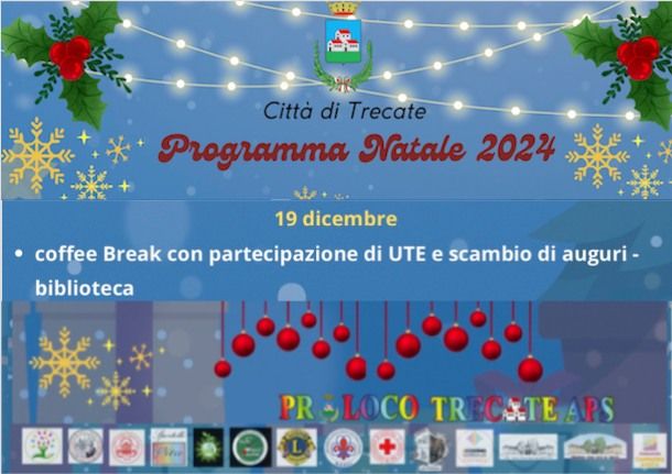 Scambio di auguri dell'ute in biblioteca di Trecate Scambio di auguri dell'ute in biblioteca di Trecate