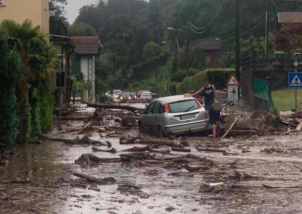 Notizie dal Piemonte.  Frana ad Oggebio (Vb), interrotta la SS34