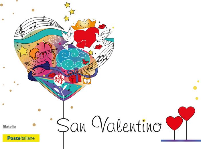 Per San Valentino una cartolina filatelica di Poste Italiane