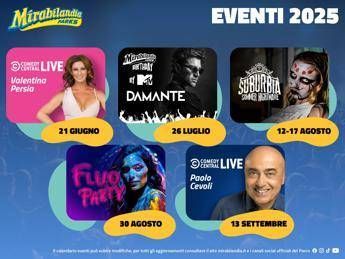 Mirabilandia, eventi estate 2025: programmazione per tutti i gusti e le età Mirabilandia, eventi estate 2025: programmazione per tutti i gusti e le età