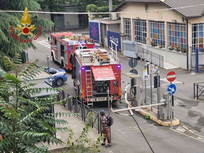 Incendio all'ex caserma Passalacqua Incendio all'ex caserma Passalacqua
