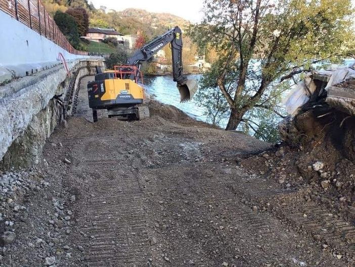 Proseguono i lavori alla statale all’ingresso di Arona