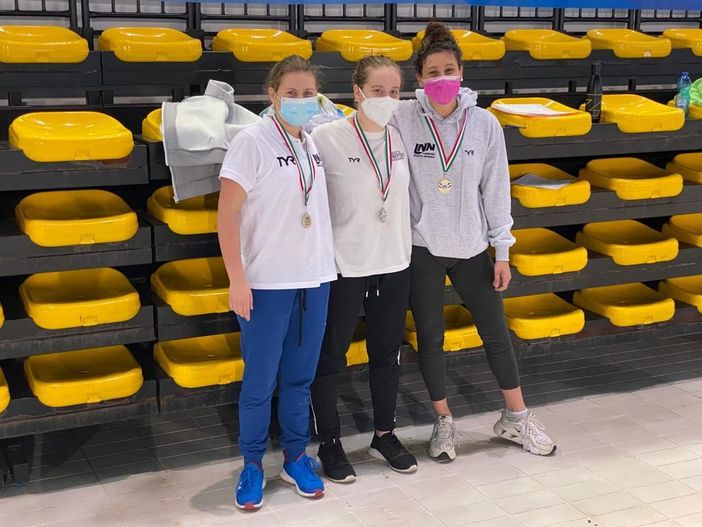 Quattro medaglie per la Libertas Novara ai campionati di categoria nuoto di fondo Quattro medaglie per la Libertas Novara ai campionati di categoria nuoto di fondo