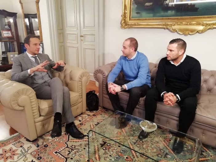 Federico Binatti e Ivan De Grandis hanno incontrato il presidente del Friuli Venezia Giulia Fedriga e il vicesindaco di Trieste Polidori