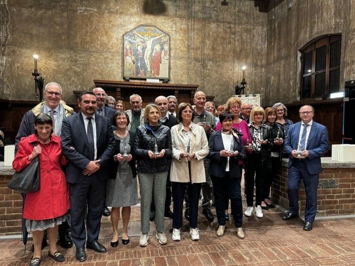 Celebrazione dei pensionamenti al Broletto di Novara Celebrazione dei pensionamenti al Broletto di Novara