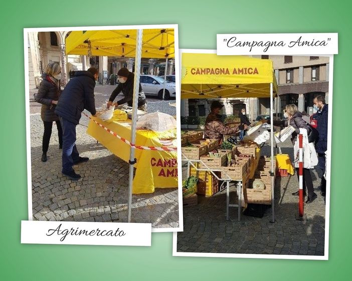 Trecate: distribuito dal Sindaco e Assessore il volantino con gli appuntamenti di dicembre con Campagna Amica