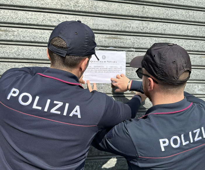 Novara: il Questore chiude per 10 giorni un esercizio commerciale Novara: il Questore chiude per 10 giorni un esercizio commerciale