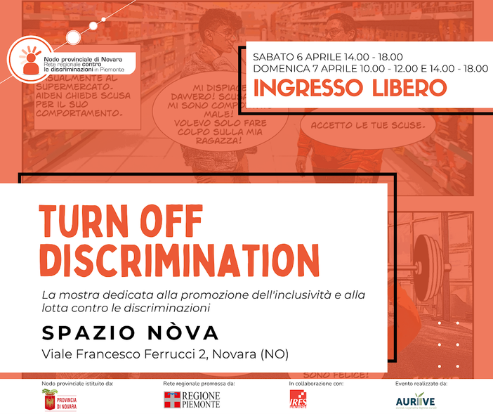 “Turn Off Discrimination”: mostra per promuovere l’inclusività