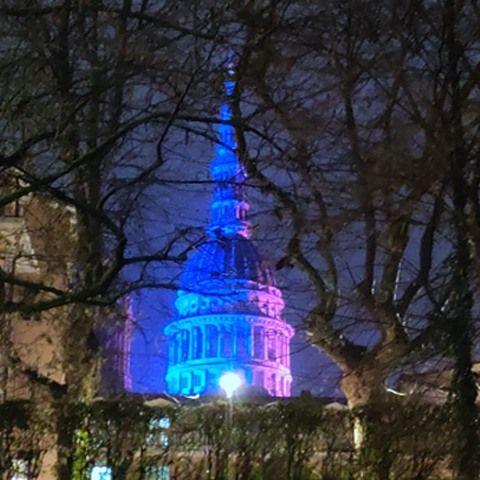 Novara dice NO alla violenza contro gli operatori sanitari: la Cupola di San Gaudenzio si illumina di blu Novara dice NO alla violenza contro gli operatori sanitari: la Cupola di San Gaudenzio si illumina di blu
