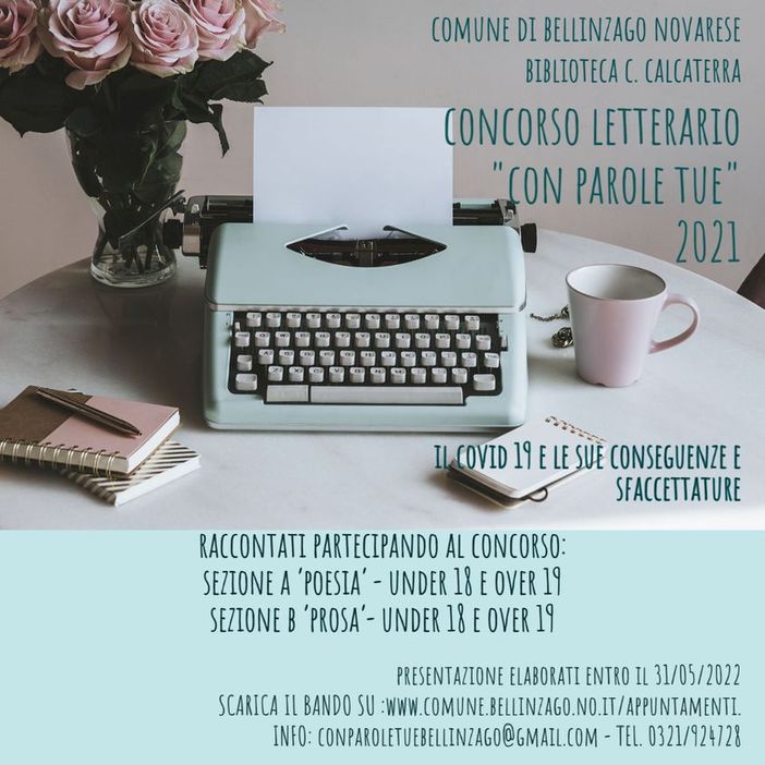 Aperte le iscrizioni al concorso "Con parole tue"