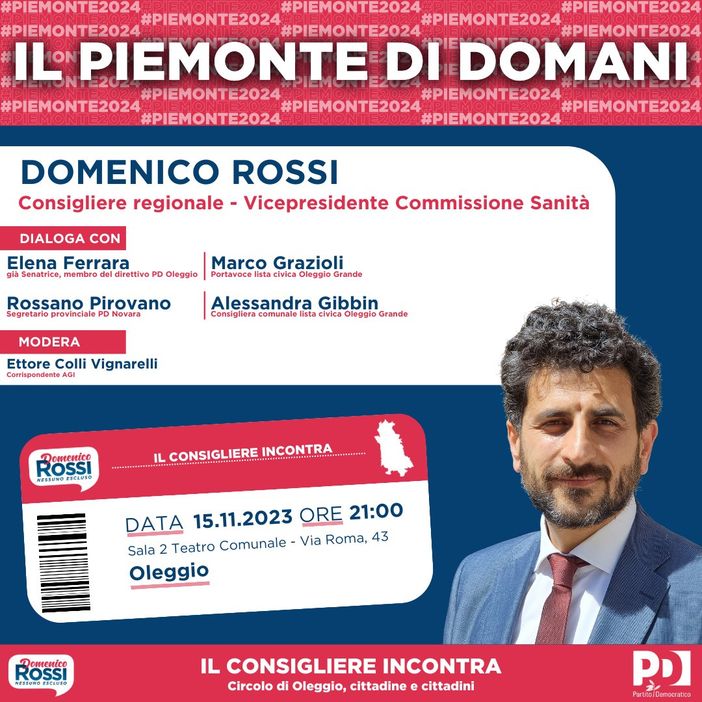 Area logistica di Pernate, Rossi: “Regione smentisce comune di Novara” Area logistica di Pernate, Rossi: “Regione smentisce comune di Novara”