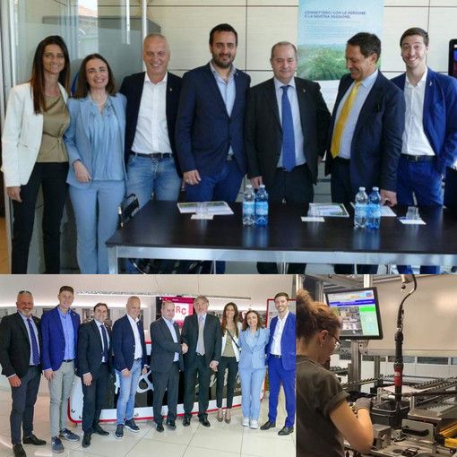 Gianna Gancia e il viceministro Galli in visita a Egea e MTM